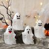 Ghost Halloween Decor - White Ghost Led Night Light Spooky Figurine Statue Festival Lamp Table Topper Hanging Decorations