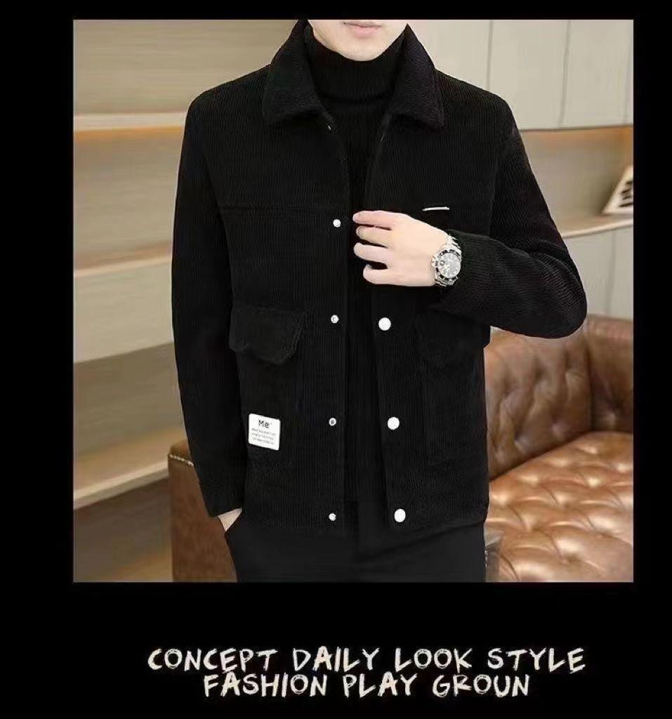 Men's Korean Style Lapel Casual Jacket - 2025 Autumn/Winter Trend