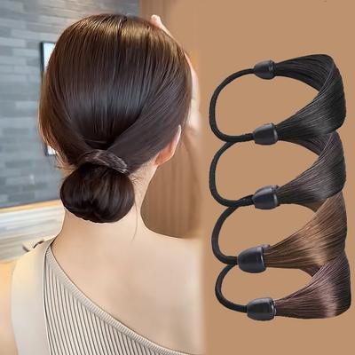 2 ks/lot Paruka Jednobarevné Gumičky Dámská Vlasová Guma Elegantní Držák na Ohon Gumička Elastická Čelenka Vlasové Doplňky