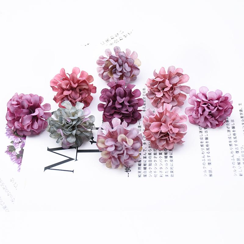 20 Bucăți Cap de Floare de Garoafă Falsă pentru Nuntă Crăciun Scrapbooking Decor Acasă Accesorii Nupțiale Lichidare Flori Artificiale