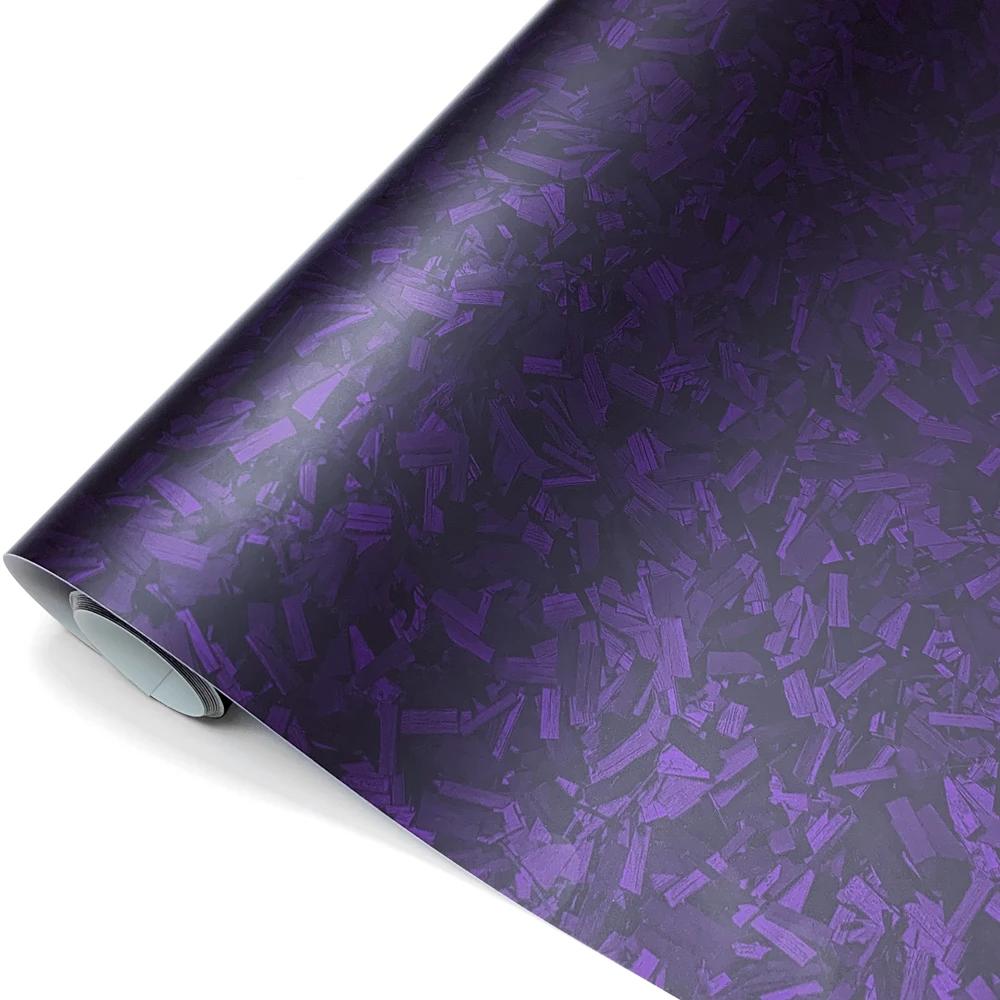 

Matte Car Stickers Forged Carbon Purple Auto Body Door Bumper Hood Waterproof Decorate Film for Car Modification Accessoriess 10x150cm фиолетовый