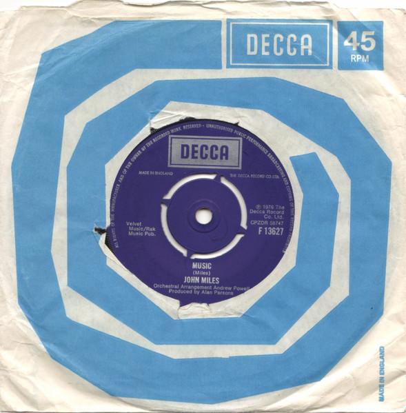 7inch Record JOHN MILES - Music F13627 Decca 1976 UK Rock Used