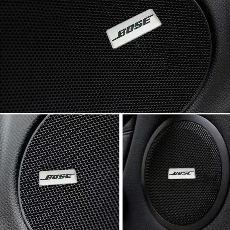 Dekorative Metallaufkleber für Auto-Audio-Lautsprecher von Bose, Harman Kardon, JBL.
