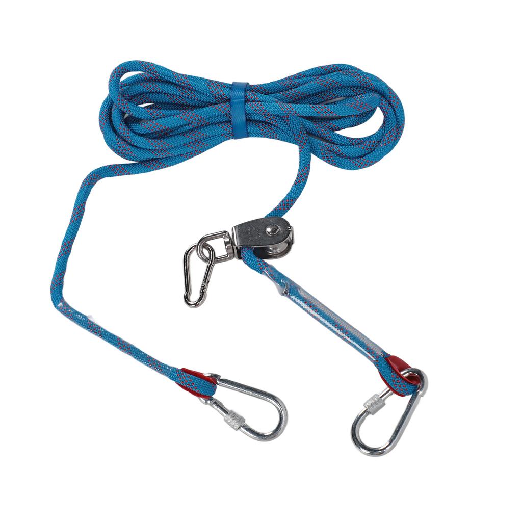 Dog Tie Out Cable Reflective 360 Degree Rotating Pulley Dog Runner Cable for Outdoor Camping Yard