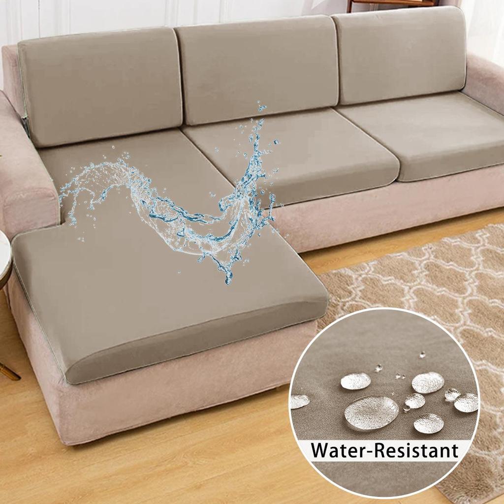 Solid Color Stretch Milk Silk Waterproof Sofa Slipcover