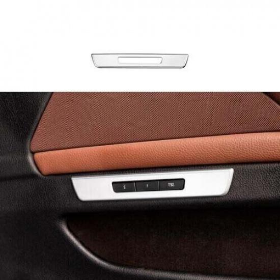 Silver Titanium For BMW 5 Series Cover Trim Seat Memory Switch Frame 2011-2017