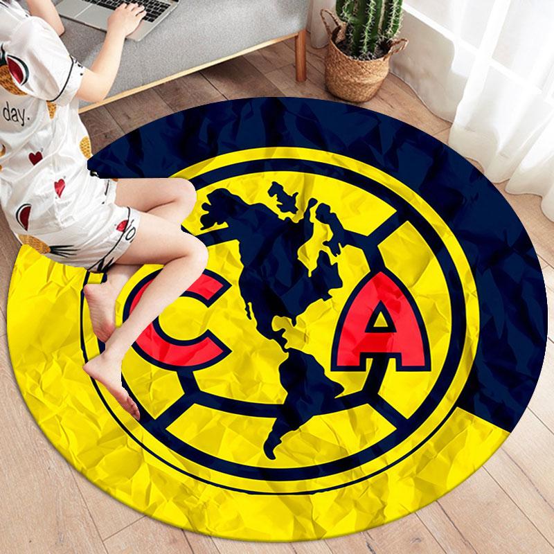 Club America Round Area Rug,Carpet Rug for Living Room Bedroom Sofa Playroom Decor,Non-slip Floor Mat