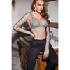 European and American Personalized Best Selling Women's Clothes Grid Rhinestone Fishnet Long Sleeves Sexy Silm Rhinestone Tops Party Sexy Long Sleeves