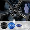 4Pcs Car Wheel Center Hub Caps Emblem Stickers Decals For Subaru BRZ Outback WRX Ascent Levorg Forester XV Impreza Valve Cap