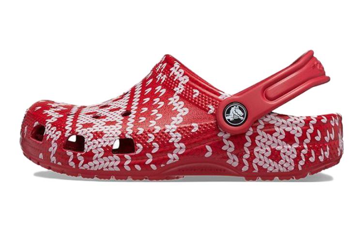 Crocs Slip Resistant Cushioning Children s Sandals Red White Kids  209221-90H 28-29