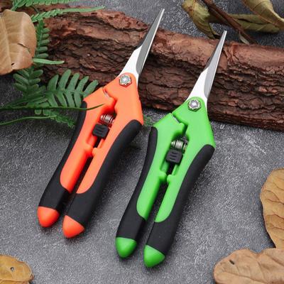 1 Pc/ 2 Pcs Gardening Shears Ergonomic Locking Handle Pruning Scissors Multi-purpose Pruning Shears with Spring Mechanism for Garden