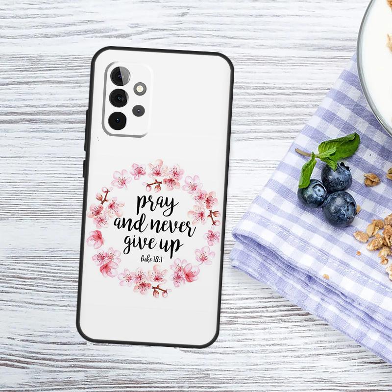 Bible Verse Faith Jesus cross Case For Samsung Galaxy A52 A53 A16 A26 A36 A56 A55 A35 A15 A32 A12 A33 A13 A14 A34 A54 A17