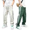 Sommer neue gestreifte schnelltrocknende lässige Hose Herren trendige Marke lockere lässige gerade Sporthose