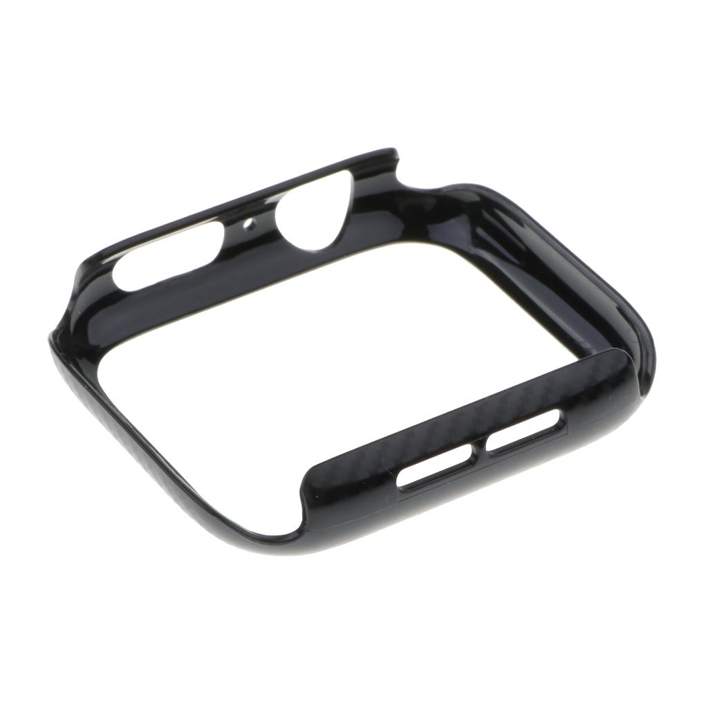 Minimalist Carbon Fiber Protective Watch Case Lines PC Skin Smart Cover for Watch Series