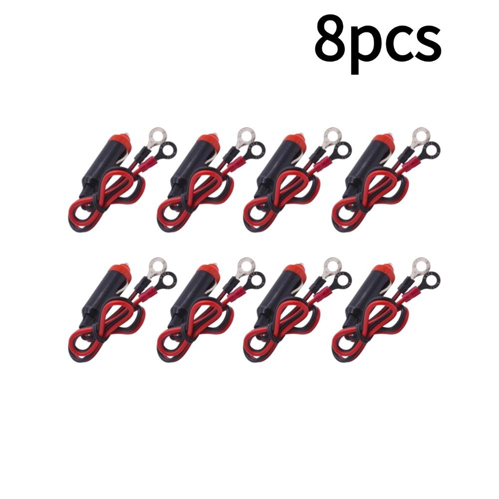 1/2/3/4/5/6/8/10PCS 12V Car Power Supply Inverter Wire Convenient Male Plug Car Cigarette Lighter Plug Cable Socket 50cm Long