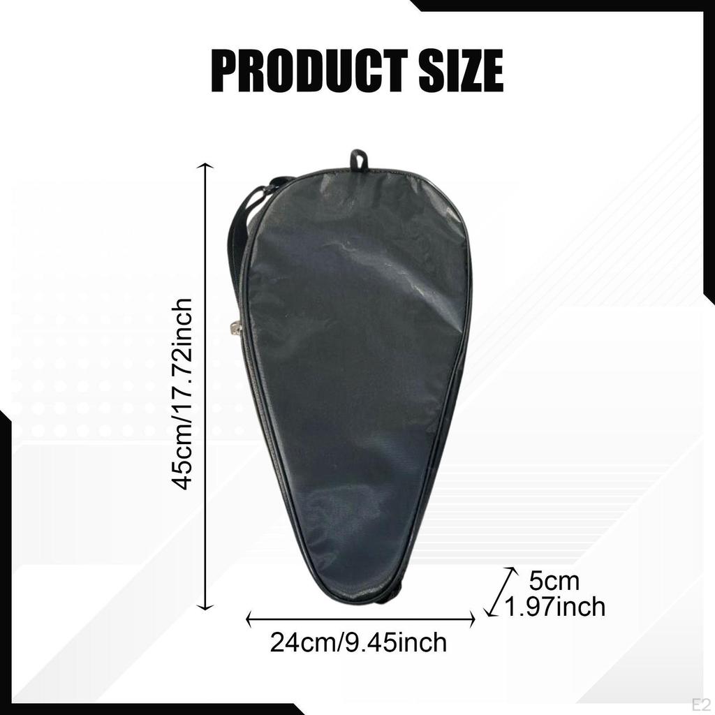 Pickleball Paddle Cover Bag Zipper Closure Protection Storage Pouch