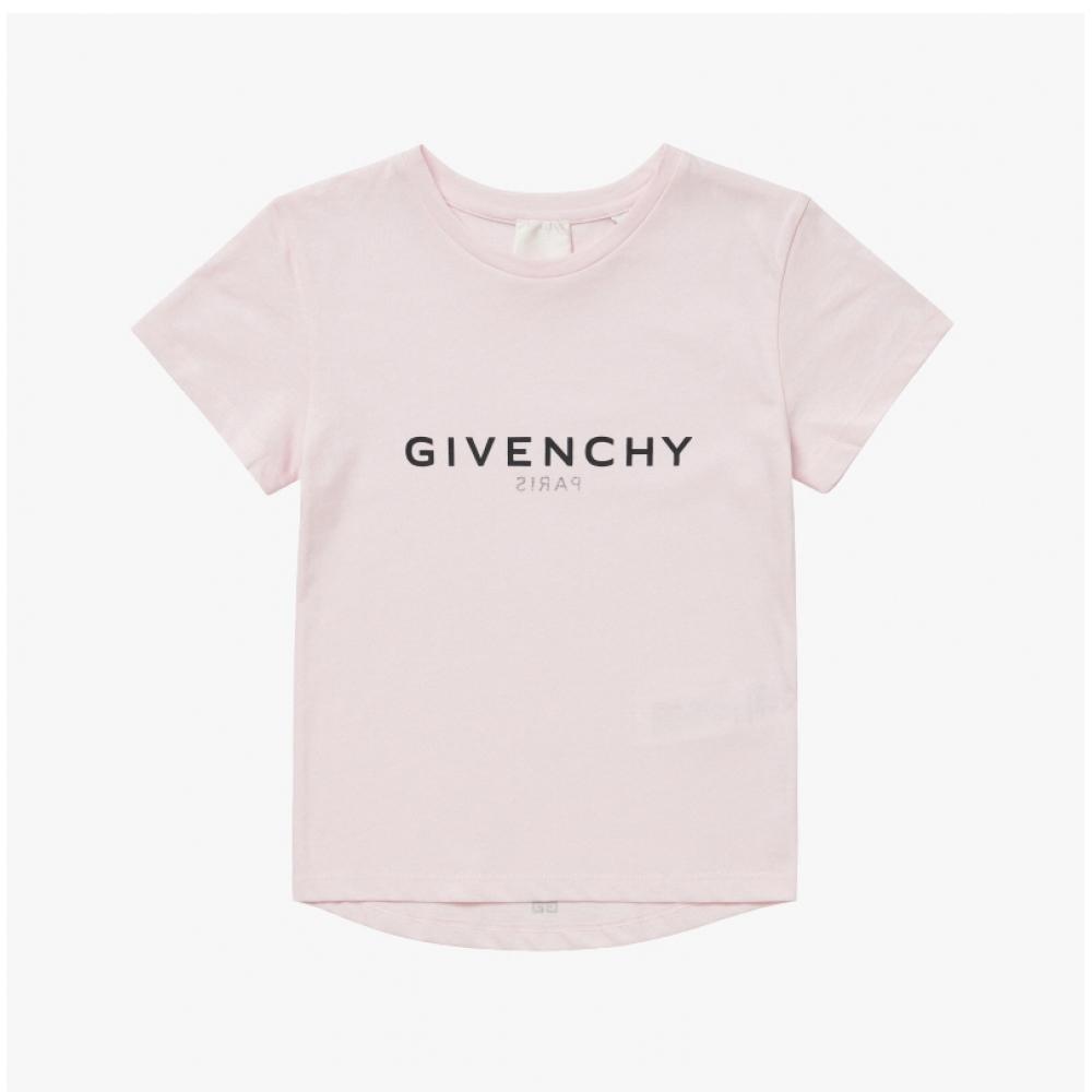Givenchy H15329 44z Archetype Logo Print Kids Short Sleeve Tee