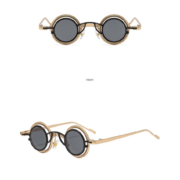 Durability Round Metal Sunglasses with Scratch Resistant Lenses Baby Sunglasses Accessories for Day Wear