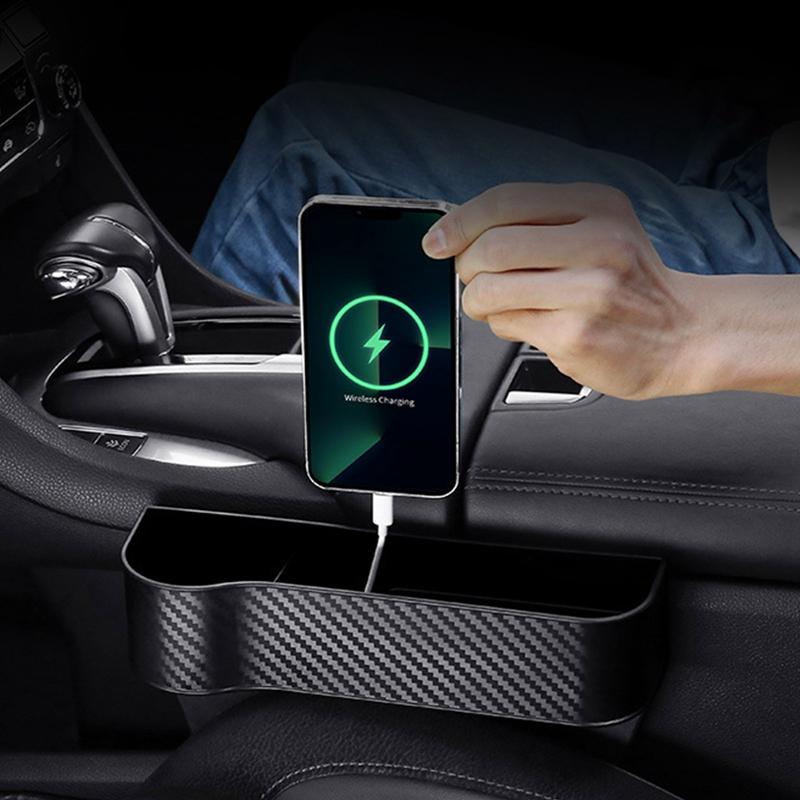 Car Seat Crevice Gaps Storage Box Seat Organizer Gap Slit Filler Holder For Wallet Phone Cigarette Slit Pocket Car Storag Box