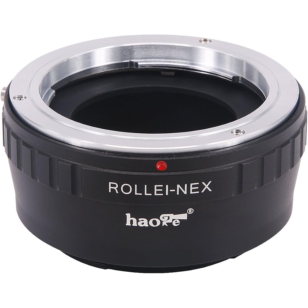Haoge Manual Lens Mount Adapter for Rollei 35 SL35 QBM Quick Bayonet Mount Lenses - Applicable To Sony E NEX Cameras A3000 A3500 A5000 A5100 A6000 A64