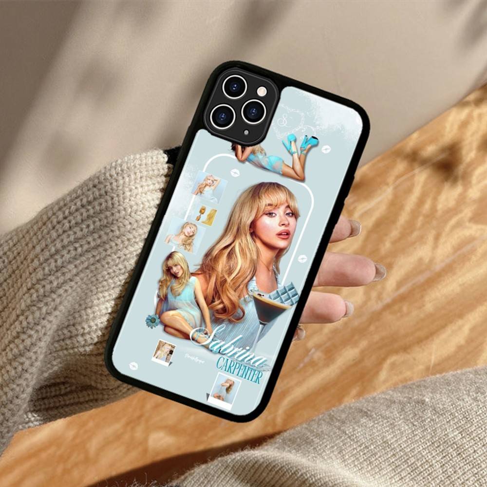 Singer S-Sabrina C-Carpenter Phone Case For iPhone 17 16 15 14 13 12 11 Pro Max Plus PC+TPU Shockproof Back Cover