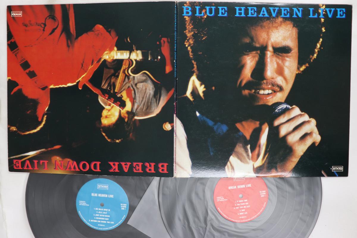 LP Record VARIOUS Blue Heaven Live Break Down Live VS5001 VIVID SOUND Japan Japanese PopRock Used