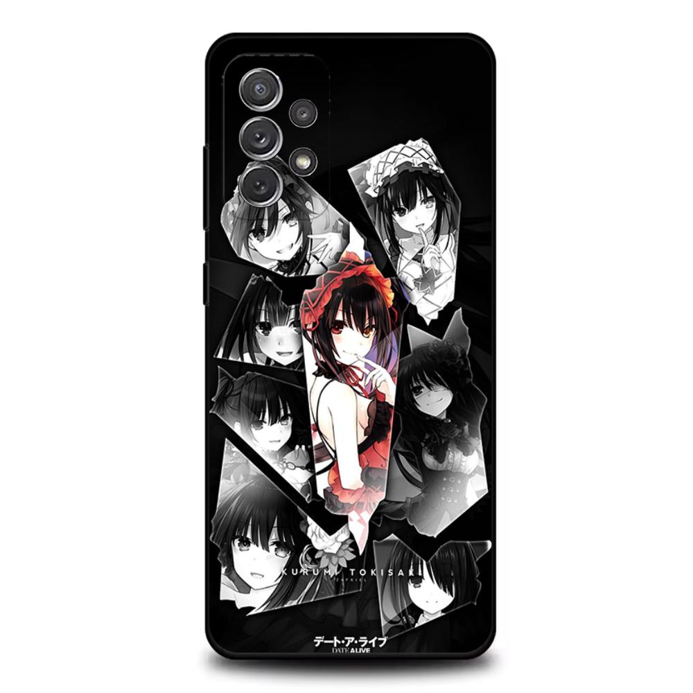 Tokisaki K-Kurumi Phone Case For Samsung S25,S24,S21,S22,S23,S30,Ultra,S20,Plus,Fe,Lite,Note,10,9,5G Black Cover