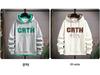 2025 Höst/Vinter Herr Sweatshirt: Trendig falsk tvådelad med broderi i kinesisk stil, perfekt för mellanstadieelever