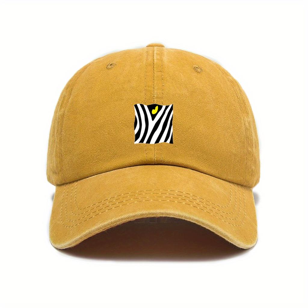 Trendy printed baseball cap for daily casual commuting, suitable for both men and women in hip-hop style