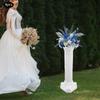 4-Piece Wedding Roman Columns Set, 34.65-Inch Artistic Greek Columns, Plastic Flower Pot Holders, White Decor