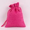 Drawstring Linen Jewelry Gift Bag - Composite Linen Storage Bag Available