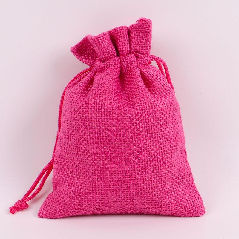Drawstring Linen Jewelry Gift Bag - Composite Linen Storage Bag Available