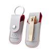 777 THREE SEVEN Gold Nail Clipper with PU Leather Case