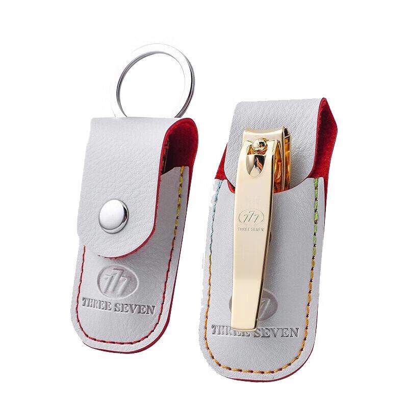 777 ТРИ СЕМЕРКИ Золотой Маникюрный Ножницы с Чехлом из Искусственной Кожи