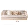 Retro Cotton and Linen Sofa Cushion Nordic Summer Universal Cushion Sofa Cover Backrest Towel