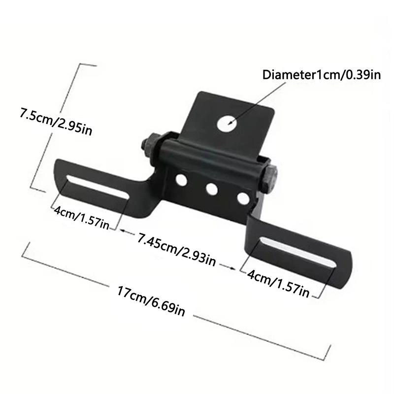 

Регулируемый держатель номерного знака мотоцикла Универсальный складной кронштейн для номерного знака и заднего фонаря Запасная часть Аксессуары