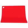 Insulation Pad Food Grade Silicone Pad AntiScalding Thickened Microwave Oven Mat for Kitchen Use(Red )