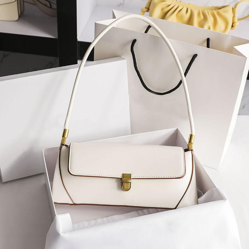 Oryginalna skórzana torebka pod pachami damska modna torebka typu bagietka ze skóry bydlęcej torba na klatkę piersiową