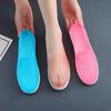 WTEMPO Women's Hollow-out Breathable Flat Thick Heel Anti Slip Casual Work Shoes Spring Summer Large Size Solid Color Single Shoes