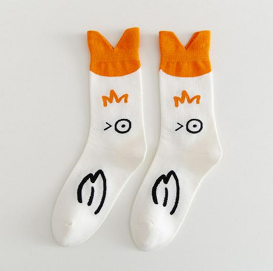 

Women s Trendy Japanese Duck Cartoon Cotton Mid-Calf Socks One Size