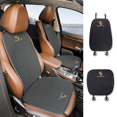 Funda de Cojín para Asiento de Coche Almohadilla para Respaldo Esterilla Protectora Para Panamera Taycan 911 718 Macan Cayenne Boxster Cayman 918 Pajun
