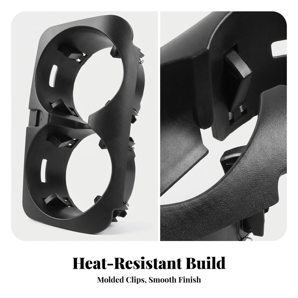 Center Console Cup Holder Easy Installation Twin Insert Convenient