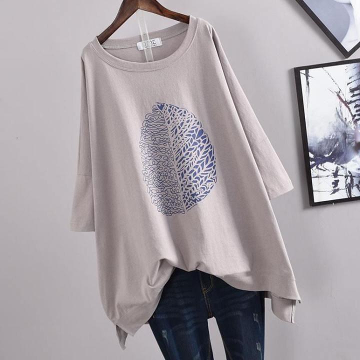 

Women s Casual Loose Mid-Length Short-Sleeve T-Shirt 2XL