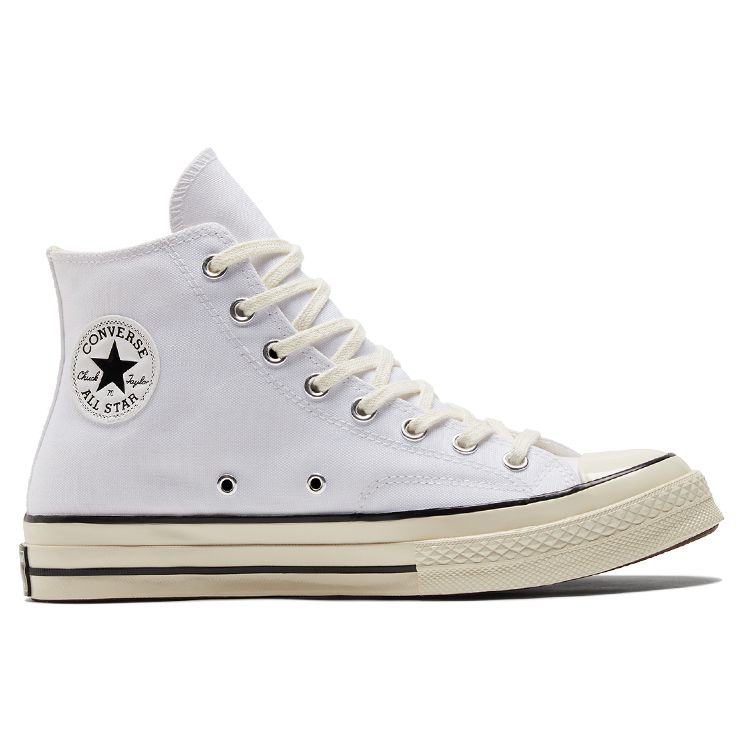 Converse Chuck Taylor All Star 70 Hi Vintage Canvas White Unisex Sneakers Black Egret A02304C