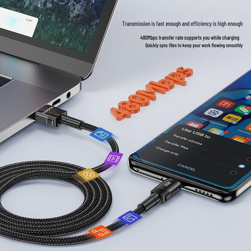 Toocki Haoyue 6A Fast Charging Cable for Apple, Huawei, Android Phones