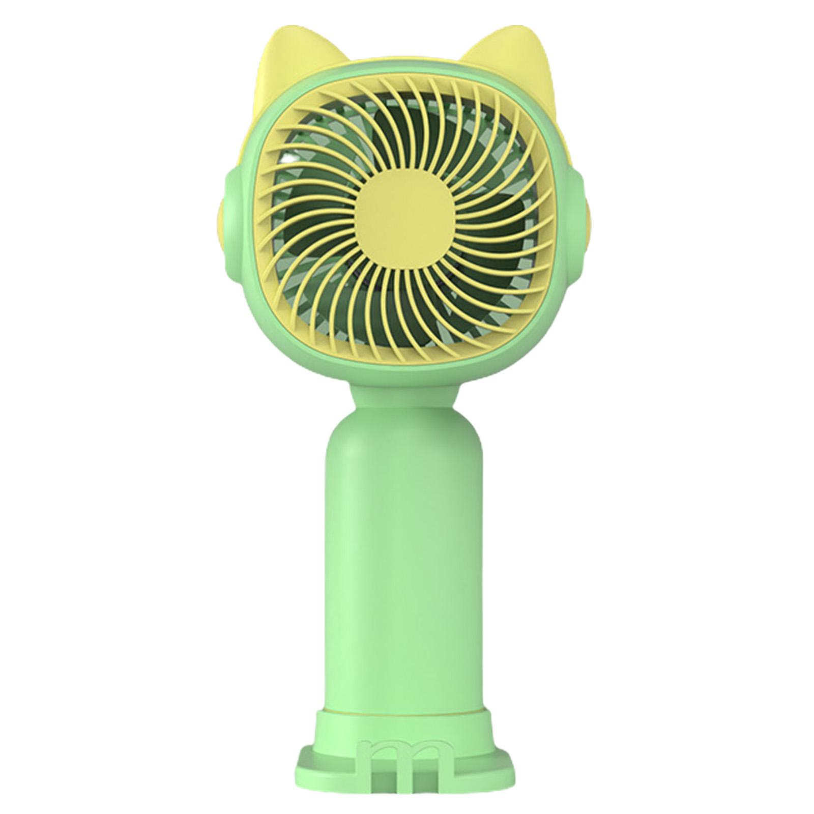 

Cooling Fan 1pcs 7*4.3*15.5 Built-in Battery Charging Phone Cute Fan Fashionable Handheld Plastic High Quality зелёный