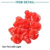 ACROPIX T4.2 Red LED Dashboard Panel Gauge Light Lamp Bulb for Car Interior Red 10pcs