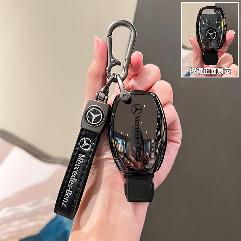 TPU Key Fob Cover For Mercedes Benz A B C E S Class W204 W205 W212 W213 W176 GLC MAYBACH Keyless Soft Case yut6