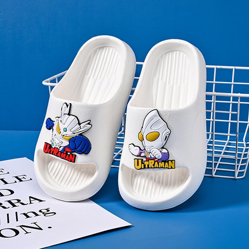 

Soft Durable And Cartoon Design Childrens Slippers Unisex Summer Footwear For Home Use In Bright Colors 24-25 білий