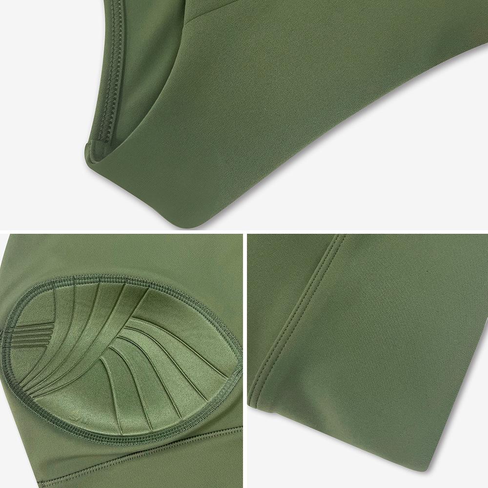 Dámská vysoce pevná jógová vesta: Broušený pocit nahoty, Jednodílná pevná košíčková, Nárazuvzdorná sportovní podprsenka se zádovým zapínáním